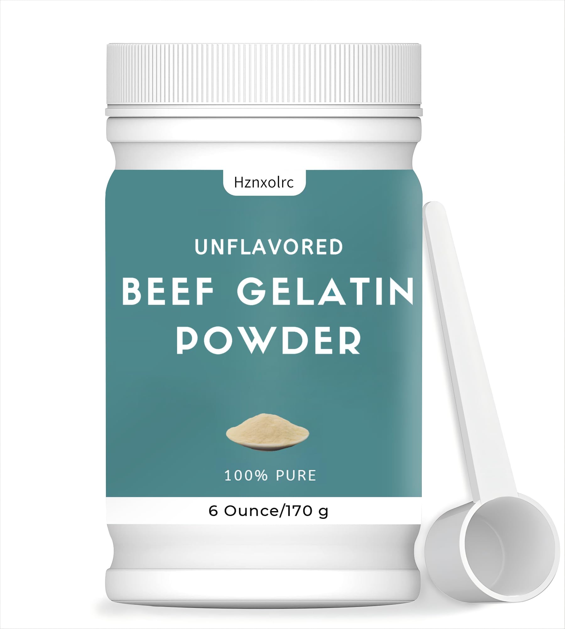 6 oz Beef Gelatin Powder Unflavored Food Grade, Natural Thickener, Rich in Collagen, Used in Jellies, Puddings, Candies, Dairy Products, Jams and Other Foods