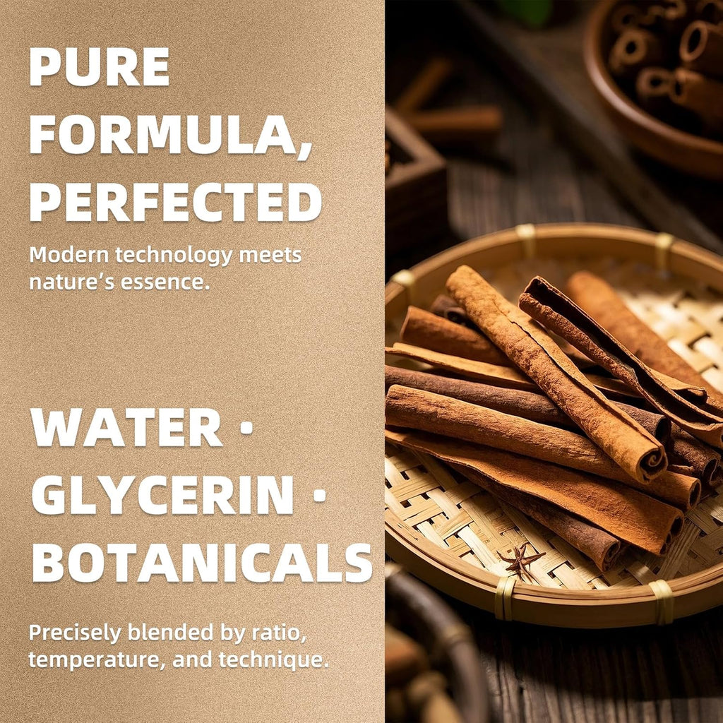 Ceylon Cinnamon Liquid Drops Extract | Pure Cinnamomum Zeylanicum | Supports Healthy Metabolism | Alcohol-Free, 60ml Vegan Tincture